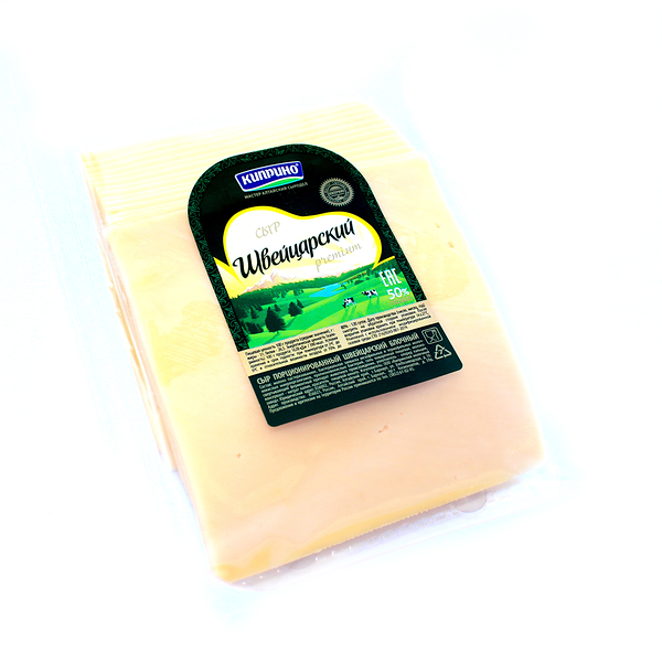Сыр швейцарский Киприно Premium слайсы