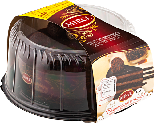

Торт бисквитный Mirel Бельгийский шоколад 900 г