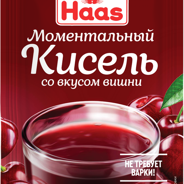 Кисель моментального приготовления HAAS Вишня
