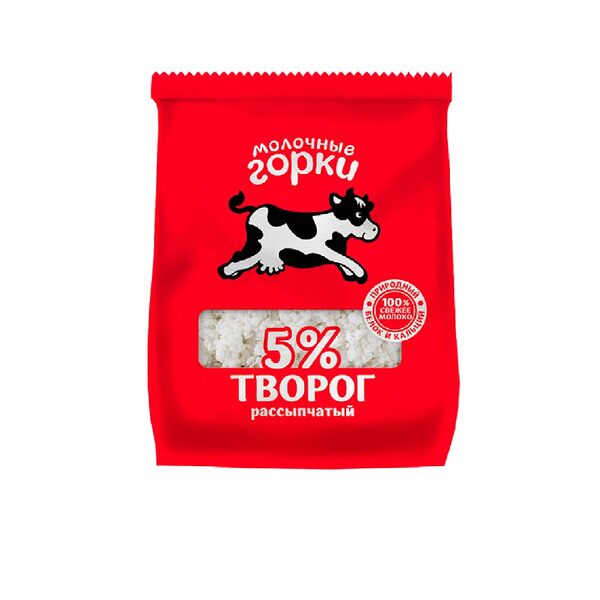 Творог жир. 5% вес 350г пакет ТМ 