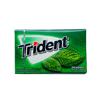 Жевательная резинка Trident Spearmint Mondelez Global Llc 27г США
