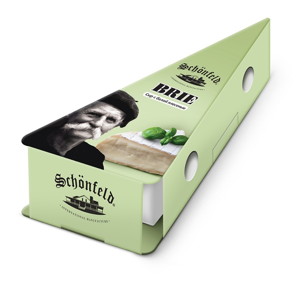 

Сыр мягкий с белой плесенью Brie от 50% до 60% Schonfeld 100 г, Россия