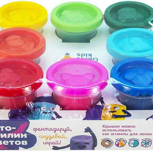 Тесто-пластилин Genio kids, 8х