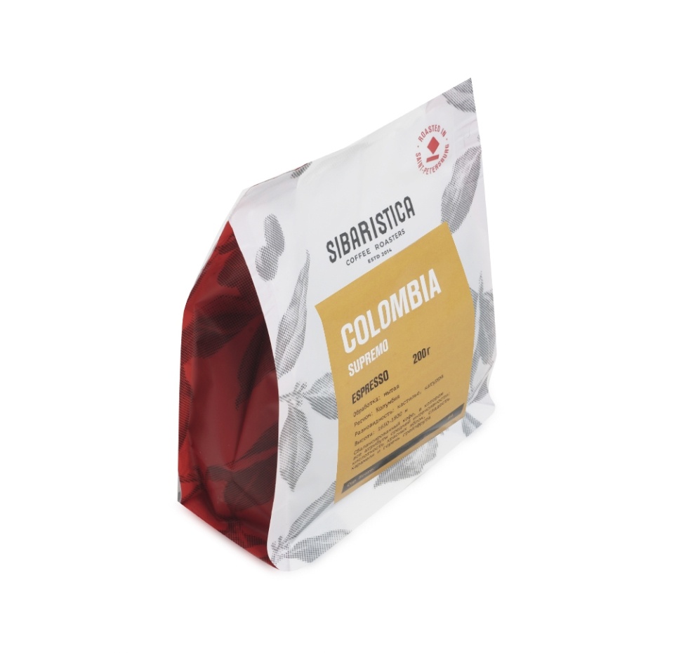 

Кофе в зернах Sibaristica Colombia Supremo эспрессо 200г, Россия