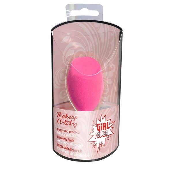 Спонж для макияжа розовый, Girl Power, Китай
