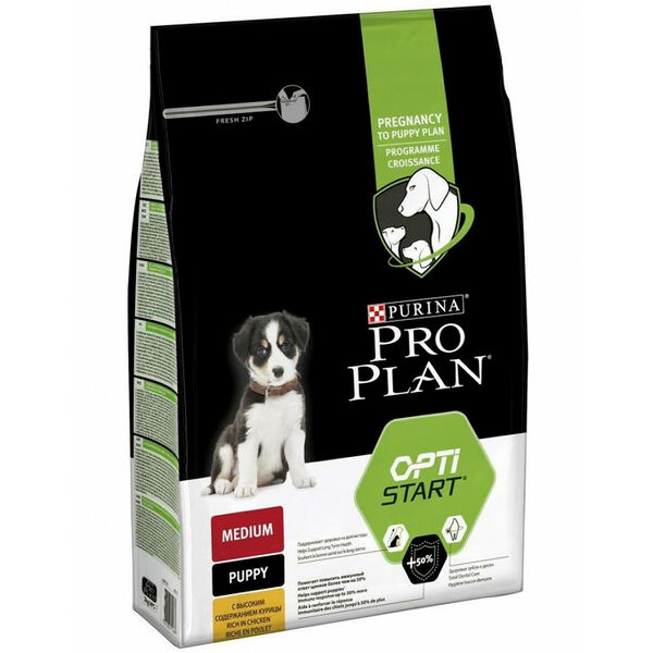 Сухой корм Purina Pro Plan для щенков средних пород, с высоким содержанием курицы 3 кг