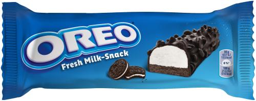 

Пирожное бисквитное глазированное Oreo Fresh Milk-Snack с молочной начинкой и кусочками печенья 30 г
