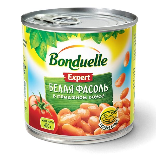 Фасоль белая Bonduelle в томатном соусе