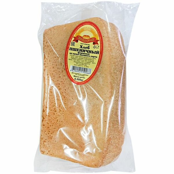 Хлебец КОЛОС Пшеничный, высший сорт 500 г