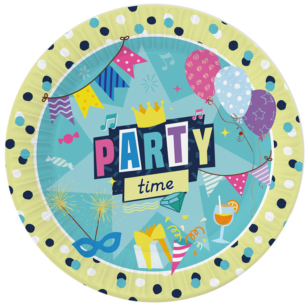 

Набор одноразовых тарелок ND Play Вечеринка бумага 230 мм, 6 шт.