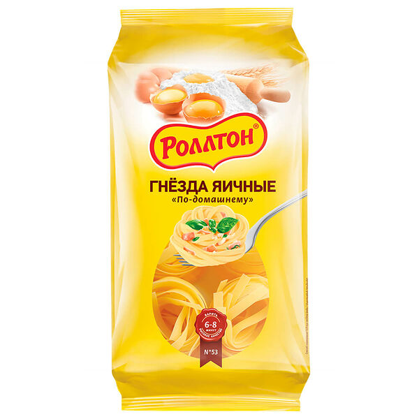 Макаронные изделия Роллтон Гнезда по-домашнему яичные 400 г