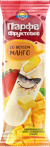 

Десерт Волгоградское Мороженое Парфе фруктовое манго в глазури 6% эскимо 70 г