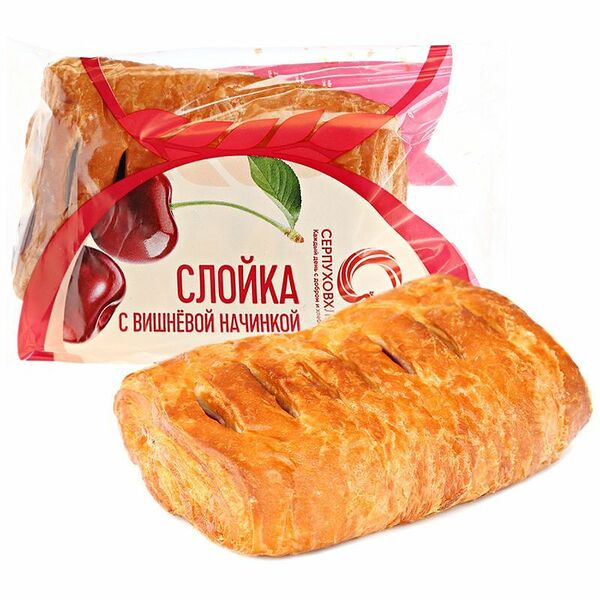 Слойка Серпуховхлеб с вишневой начинкой 80 г