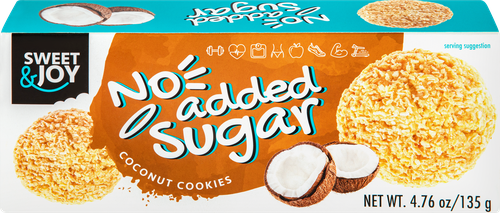 

Печенье Sweet&Joy с кокосом без сахара 135 г