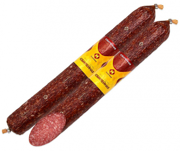 Колбаса сырокопченая Юбилейная ТМ Останкино