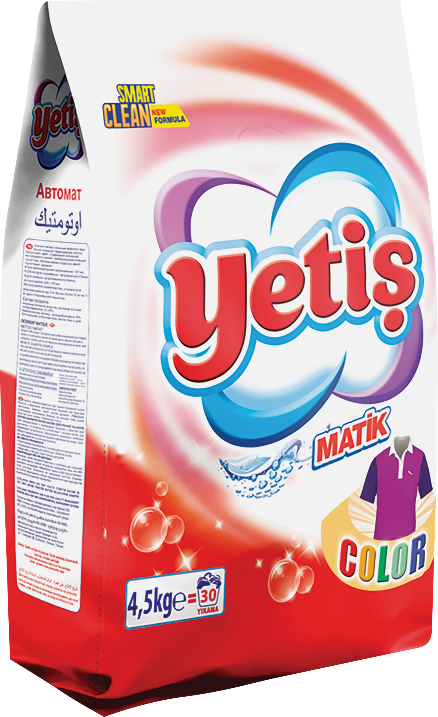 

Стиральный порошок Yetis Color, 4,5кг