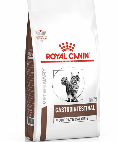 Сухой диетический корм Royal Canin Gastrointestinal Moderate Calorie для кошек, при проблемах с ЖКТ 2 кг