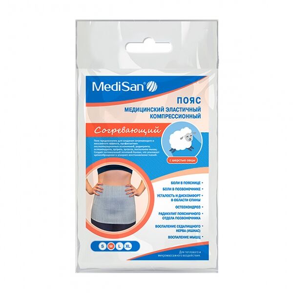 Пояс мед.эластичный согрев.с шерстью овцы №3 М (76-81)