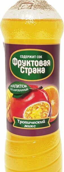 Напиток Фруктовая страна Тропический микс негазированный 0.5л