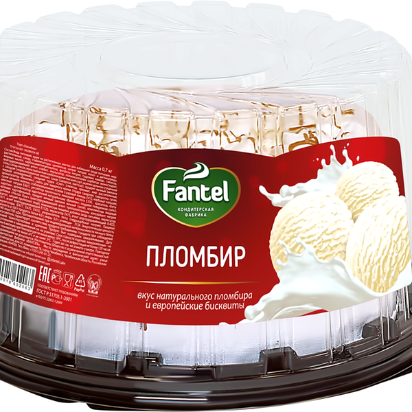 Торт Пломбир ТМ Fantel (Фантэль)