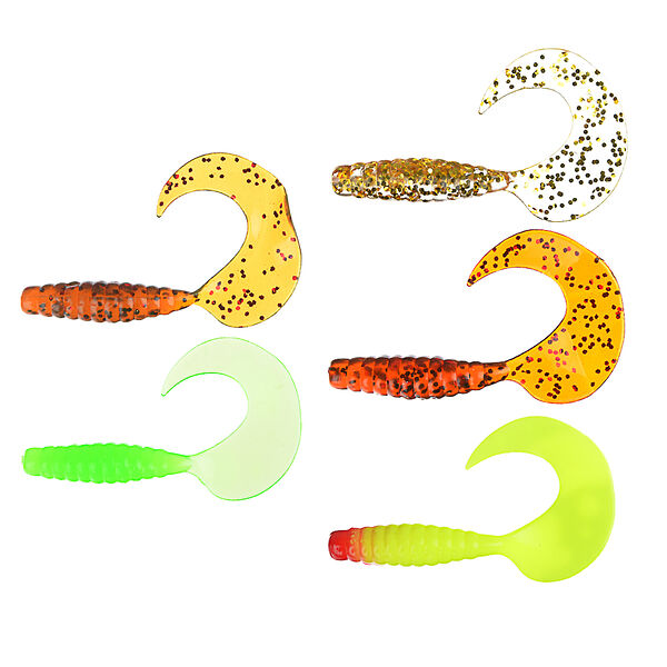 Azor fishing приманка мягкая k.good , силикон, 7см, 8шт. в уп, 5 цветов