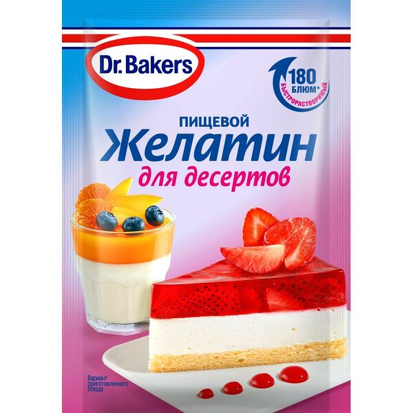 Желатин Dr.Bakers д/десертов 10г
