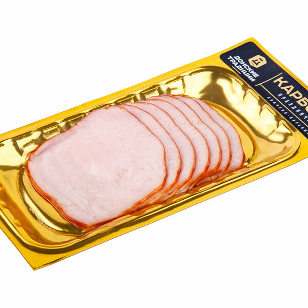 Карбонад Донские Традиции Праздничный варено-копченый нарезка 140г