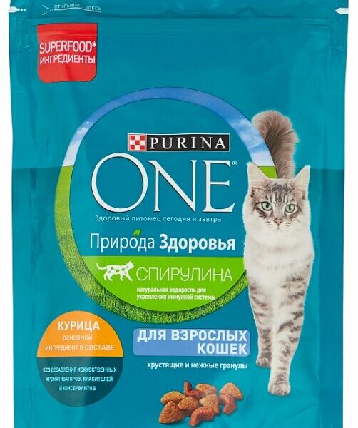 Корм для кошек Purina ONE Природа Здоровья с курицей