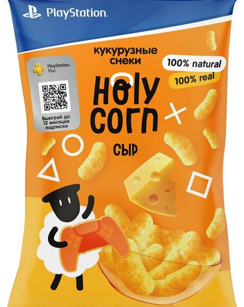 Снеки кукурузные Holy Corn Сыр 50г
