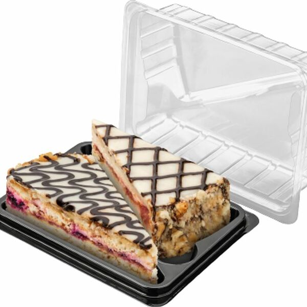 Набор пирожных Тортьяна Йогуртовое персик с клубникой, Сметанное со смородиной 190г