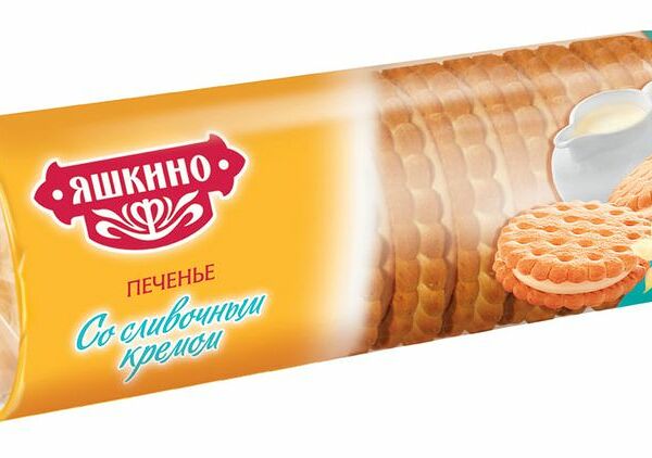 Печенье Яшкино со сливочным кремом