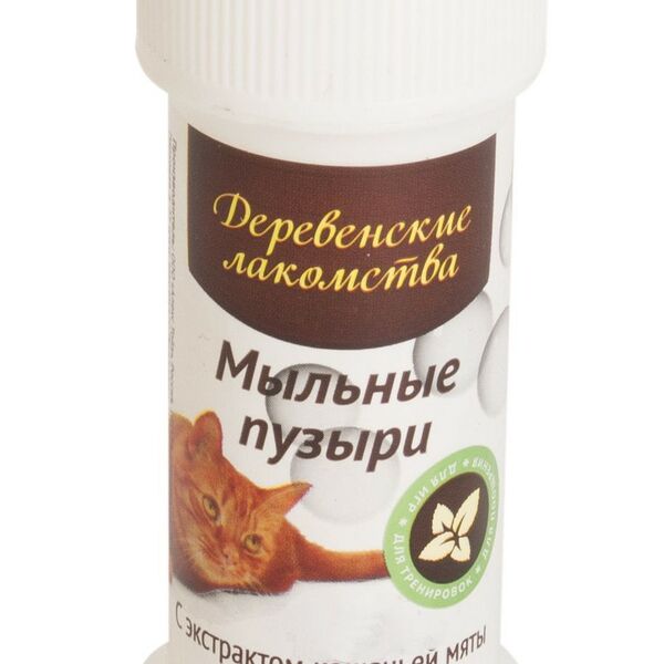 Мыльные пузыри Деревенские лакомства с кошачьей мятой 45 мл