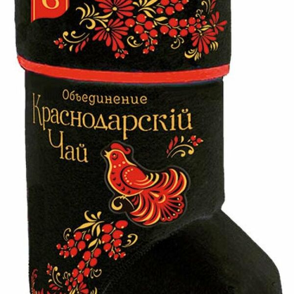 Подарочный набор Краснодарский чай Валенок чай черный листовой 70 г дизайн в ассортименте 1 шт.