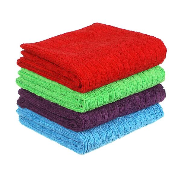 Тряпка для пола Vetta из микрофибры клетка 50х70 см 220г/кв.м. цвет в ассортименте