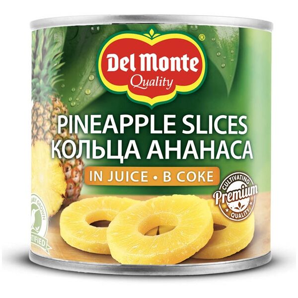 Ананасы Del Monte кольца в соке