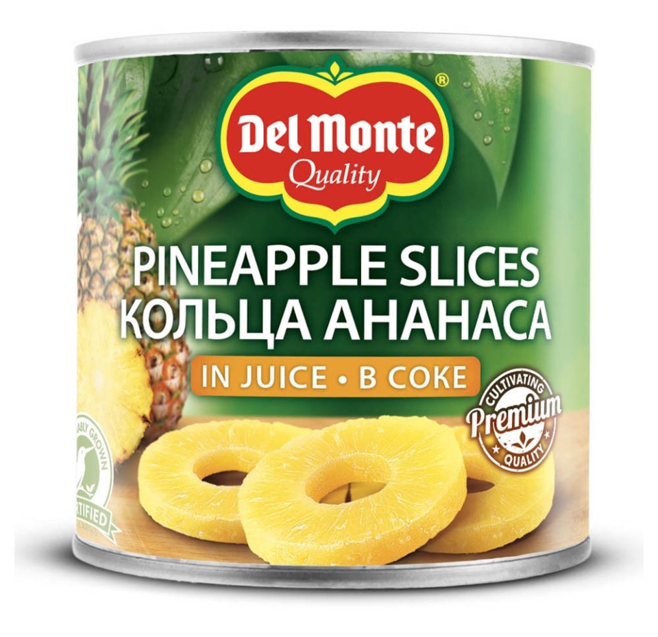 

Ананасы Del Monte кольца в соке 435 г