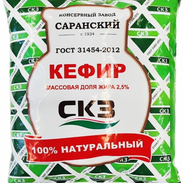 Кефир СКЗ 2.5% 500г