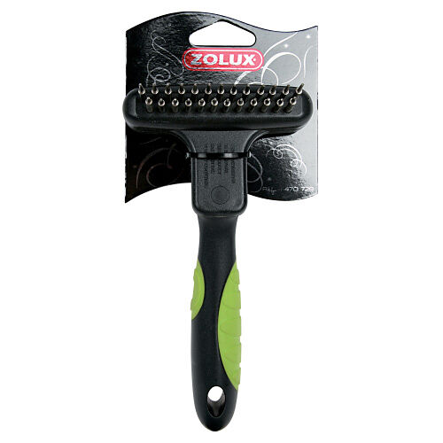 Zolux Скребница двухрядная комбинированная 17,5 см.