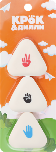 

Набор ластиков КРОК&ДИЛЛИ, Арт. 57, 3шт., в ассортименте