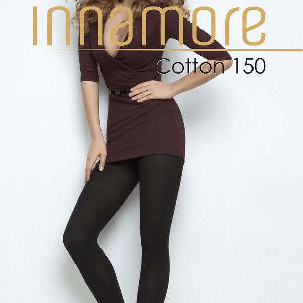 Колготки женские т. м. INNAMORE Cotton 150 nero р. 2