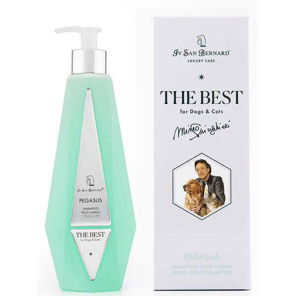 Шампунь для длинной шерсти кошек и собак Iv San Bernard The Best line Pegasus с экстрактом мальвы, 550 мл