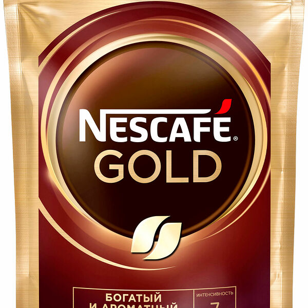 Кофе растворимый Nescafe Gold с добавлением жареного молотого