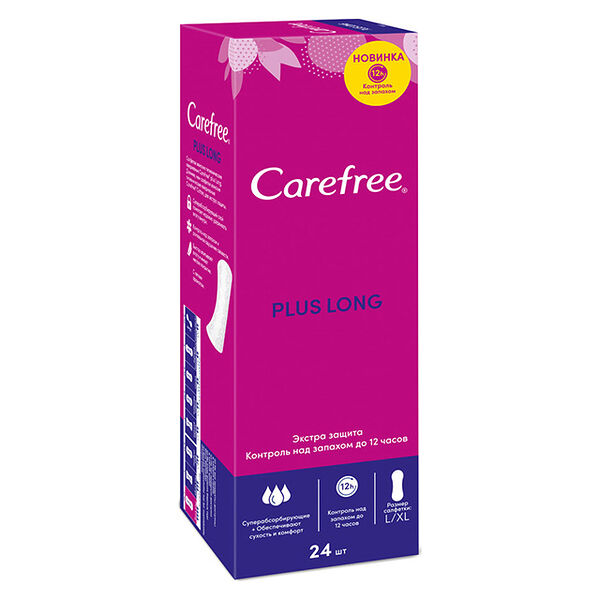 Ежедневная прокладка Carefree плюс Long N24