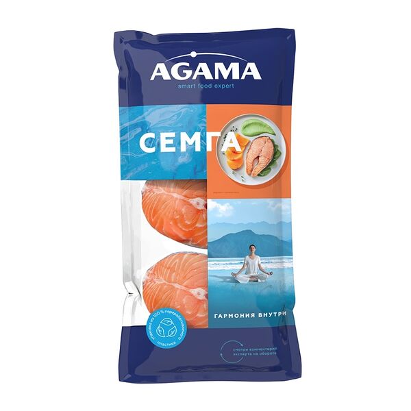 Семга Agama стейк замороженный 400 г