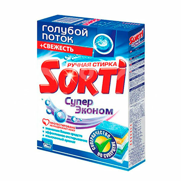 Стиральный порошок Sorti 350гр Супер эконом Ручная стирка карт/уп