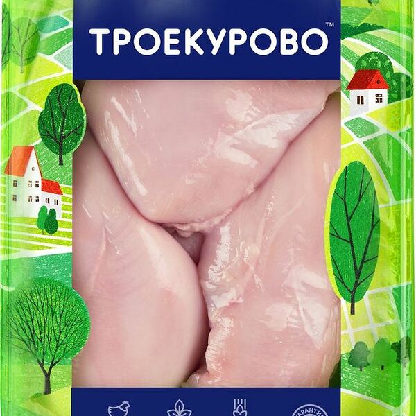 Филе куриное Троекурово охлажденное, вес