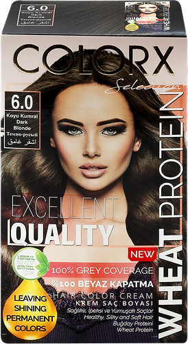 Краска для волос COLORX 6.0 Темно-русый, 115мл