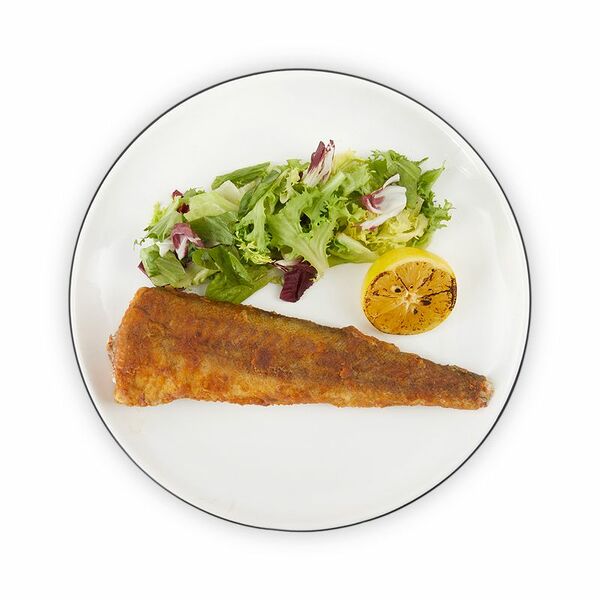 Минтай тушка жареный