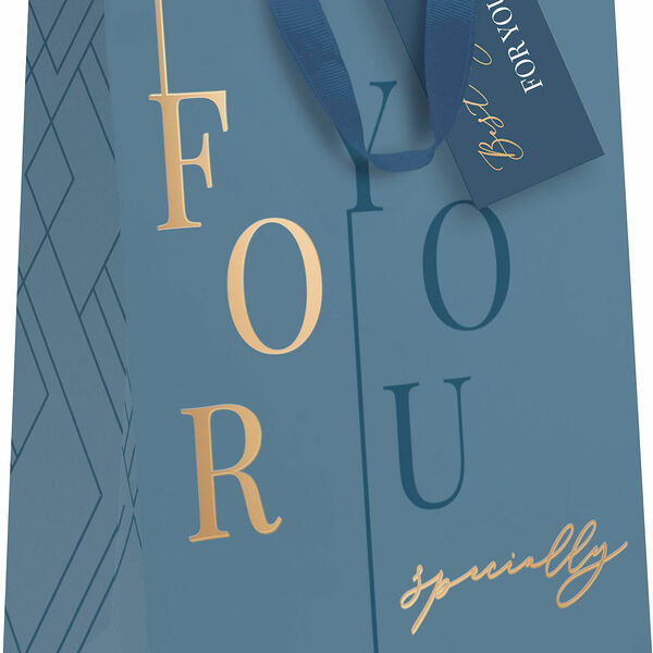 Пакет Пакетико подарочный матовая ламинация с тиснением МА ПДЛ М 22.7х18см