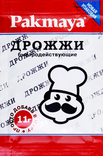 

Дрожжи Pakmaya сухие хлебопекарные быстродействующие 11 г